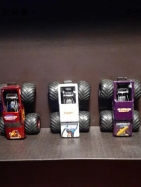 LOT of 3 Monster Jam 1:64 Die Cast Trucks - Fantastic 4 Design